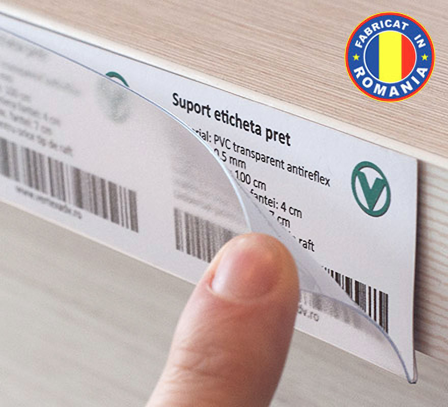 suport etichete pret pentru raft